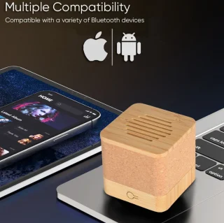 Mini Bluetooth Speaker - Houtkleur