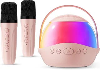 Mini karaokemachine Roze