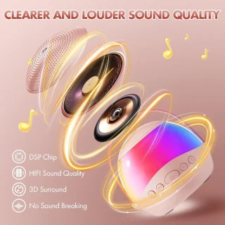 Mini karaokemachine Roze