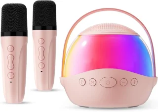 Mini karaokemachine Roze