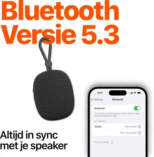 Mini Speaker Bluetooth 5.3 Zwart
