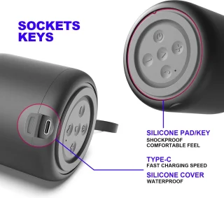 Mini Wireless Speaker Bluetooth 5.0 IP67 Waterdicht Black Friday Sinterklaas