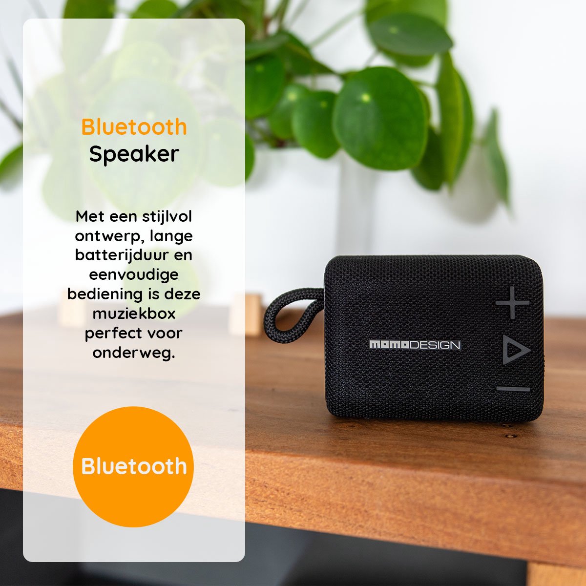 Momo Design Bluetooth Speaker Zwart