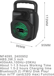 M.TK NF4095 Bluetooth Speaker