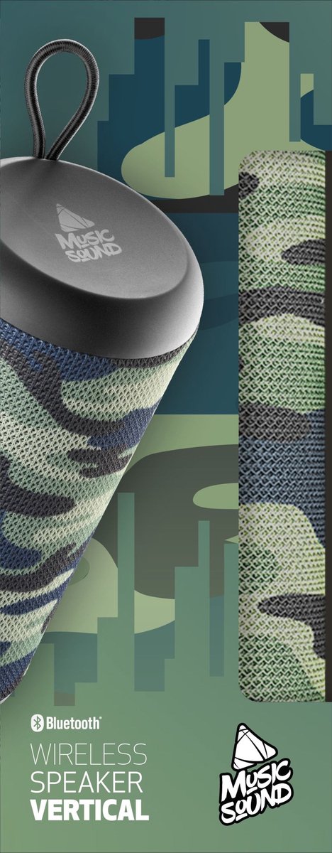 Music Sound Bluetooth Speaker 5.0 Camouflage Cilindervormig