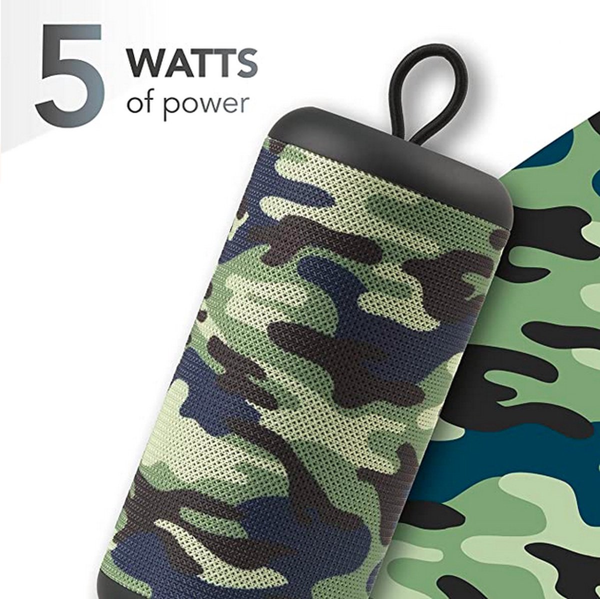 Music Sound Bluetooth Speaker 5.0 Camouflage Cilindervormig