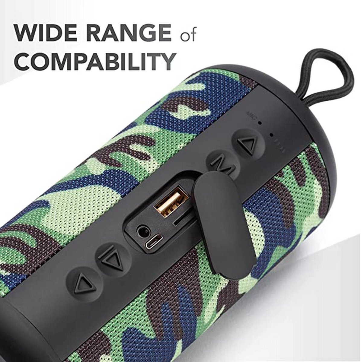 Music Sound Bluetooth Speaker 5.0 Camouflage Cilindervormig