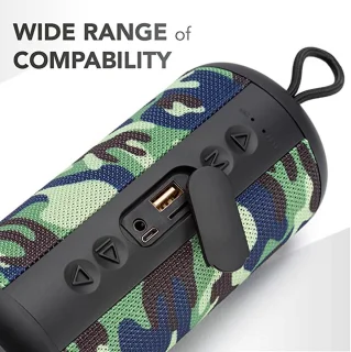Music Sound Bluetooth Speaker 5.0 Camouflage Cilindervormig
