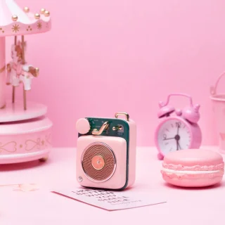 MUZEN Button Mini Draagbare Bluetooth Speaker Candy Pink