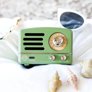 MUZEN OTR Metal Draadloze Retro FM Radio Bluetooth Groen