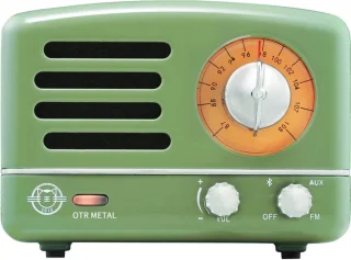MUZEN OTR Metal Draadloze Retro FM Radio Bluetooth Groen