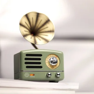 MUZEN OTR Metal Draadloze Retro FM Radio Bluetooth Groen