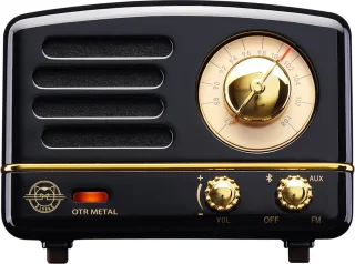 MUZEN OTR Metal Draagbare Bluetooth Radio Zwart