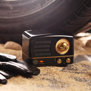 MUZEN OTR Metal Draagbare Bluetooth Radio Zwart