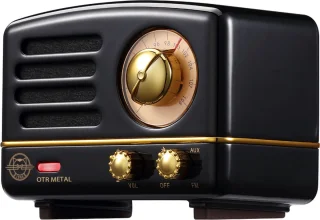 MUZEN OTR Metal Draagbare Bluetooth Radio Zwart