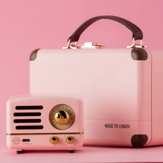 MUZEN OTR Metal Draagbare Bluetooth Speaker Roze