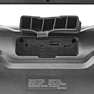 Nedis Bluetooth Party Boombox 120W Zwart