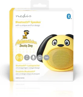Nedis Bluetooth Speaker Animaticks Dusty Dog Geel