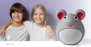 Nedis Bluetooth Speaker Animaticks Melody Mouse Grijs