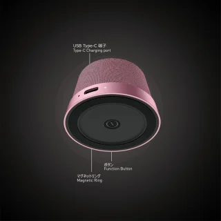 NÖRDIC Magnetische Bluetooth Luidspreker Roze