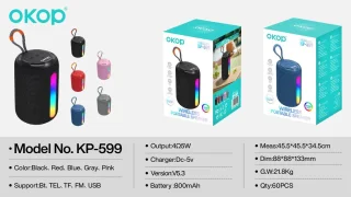 OKOP Bluetooth Speaker Draadloos Blauw