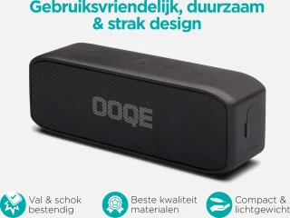 OOQE PRO S9 Bluetooth Speaker Zwart