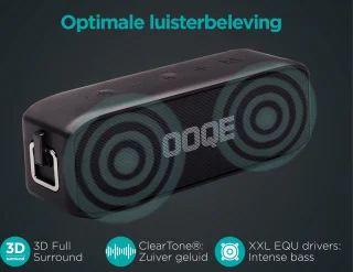 OOQE PRO S9 Bluetooth Speaker Zwart