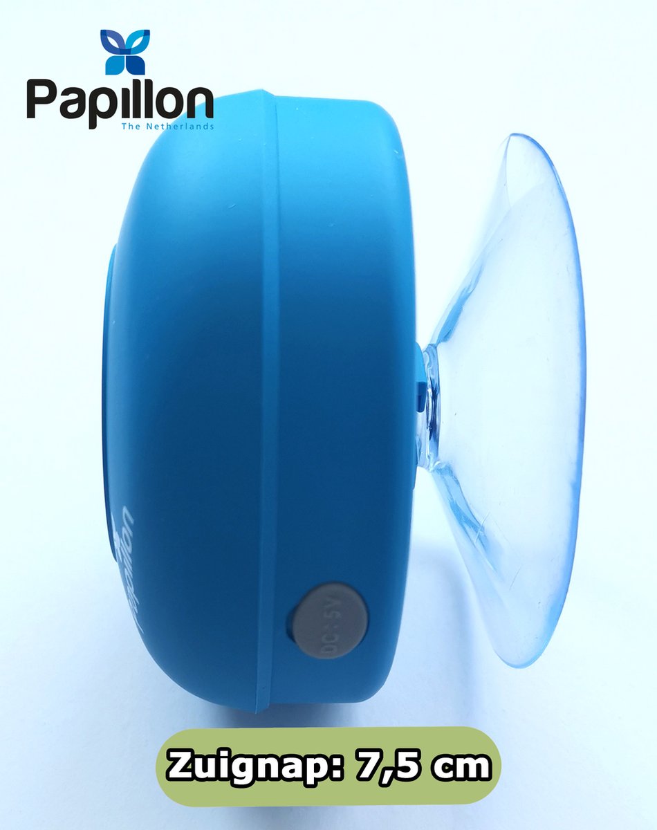 Papillon Bluetooth Speaker USB Oplaadbaar Blauw