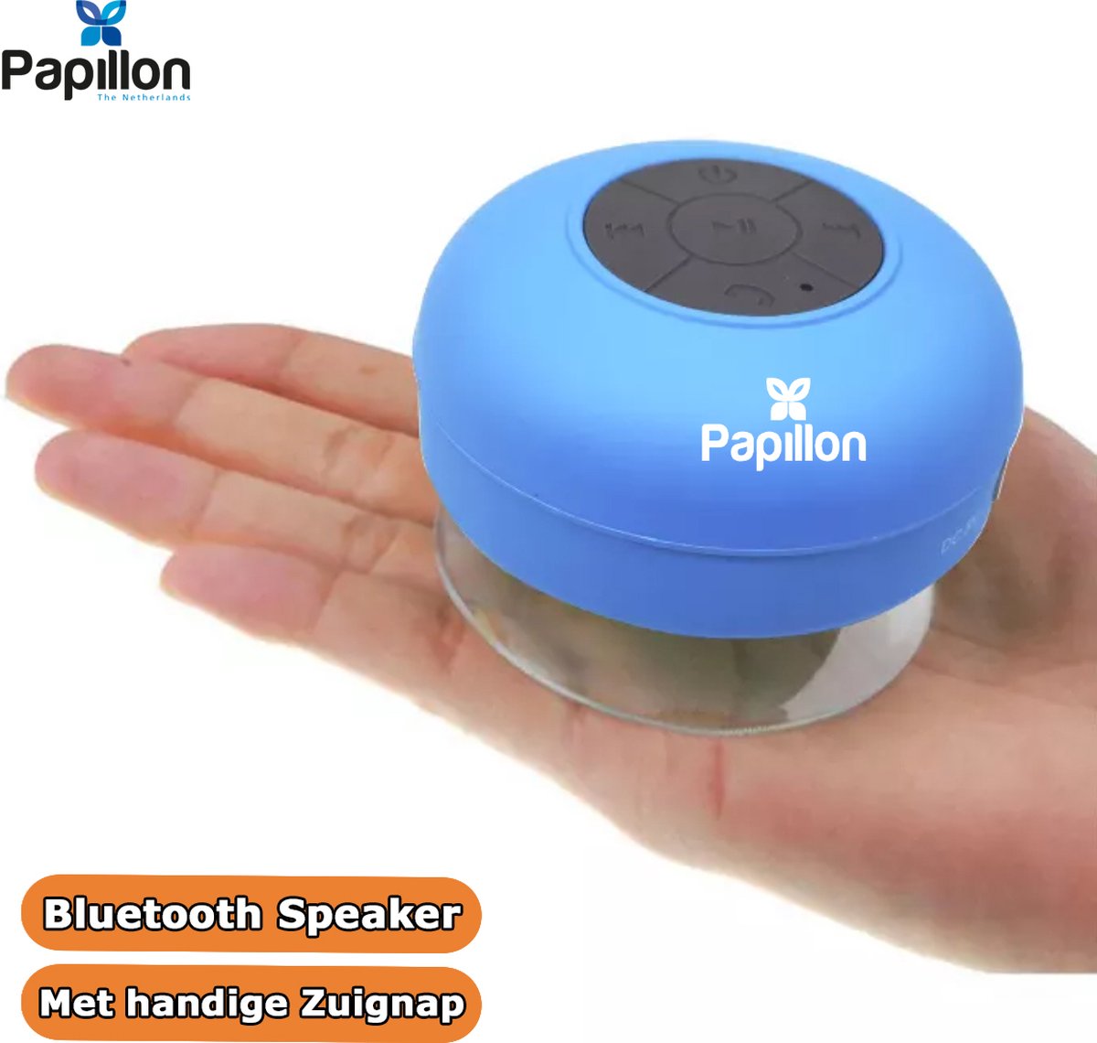 Papillon Bluetooth Speaker USB Oplaadbaar Blauw