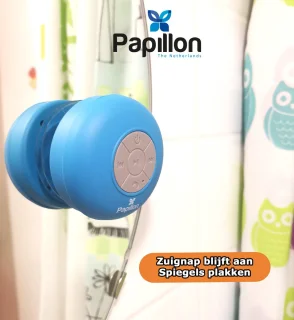 Papillon Bluetooth Speaker USB Oplaadbaar Blauw