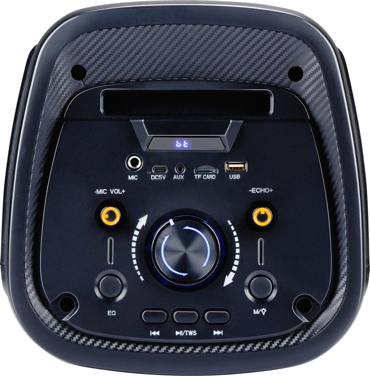 Partybox Bluetooth Speaker met Microfoon Zwart