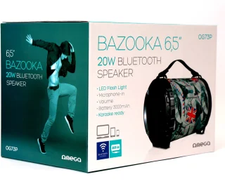 Platinet BAZOOKA Bluetooth V2.1 Draagbare Speaker Zwart
