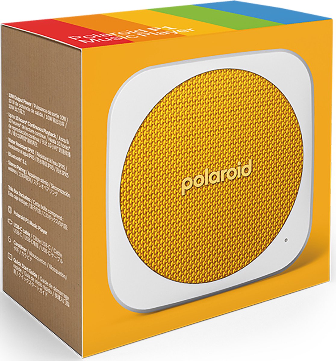 Polaroid P1 Music Player Bluetooth Speaker Geel Wit