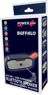 POWERplus Buffalo Bluetooth Speaker Solar USB Oplaadbaar