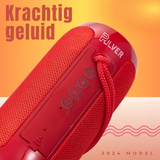Pulver Bluetooth Muziekbox Prox 10W Rood
