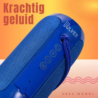 Pulver Bluetooth Speaker Muziekbox Prox 10W Blauw