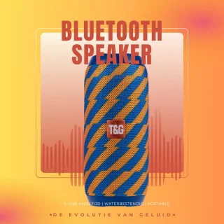Pulver Bluetooth Speaker Muziekbox Prox 10W Oranje & Blauw