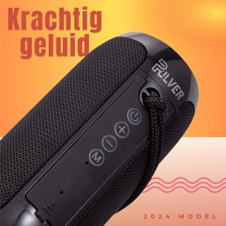 Pulver Bluetooth Speaker Muziekbox Prox 10W Zwart