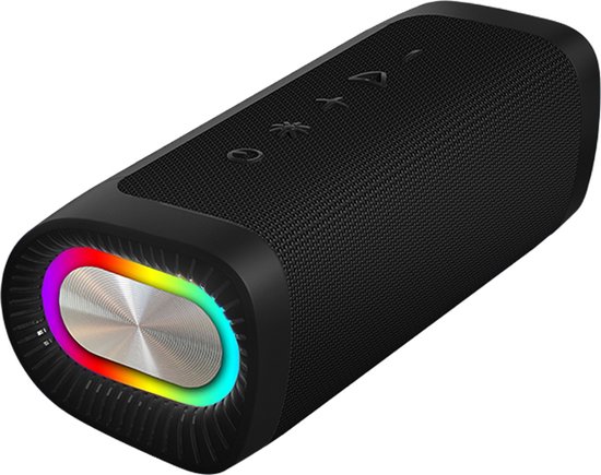 Pulver Ultra RGB Led Draadloze Bluetooth Speaker Zwart