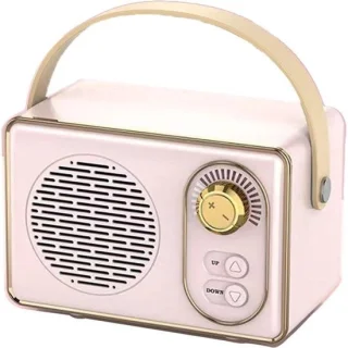 Retro bluetooth-luidspreker roze