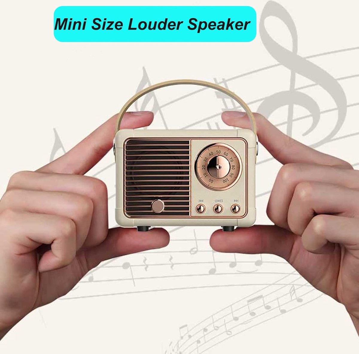 Retro Bluetooth Speaker Geel