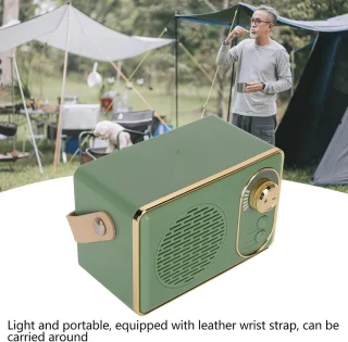 Retro Bluetooth Speaker Groen