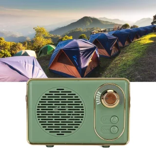 Retro Bluetooth Speaker Groen