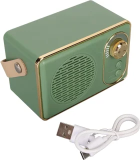 Retro Bluetooth Speaker Groen