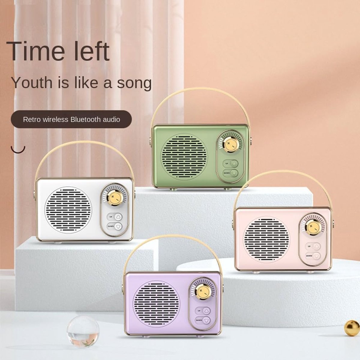 Retro Bluetooth speaker Groente