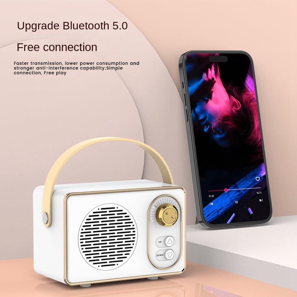 Retro Bluetooth speaker Groente
