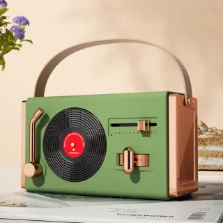 Retro Bluetooth-speaker in groen