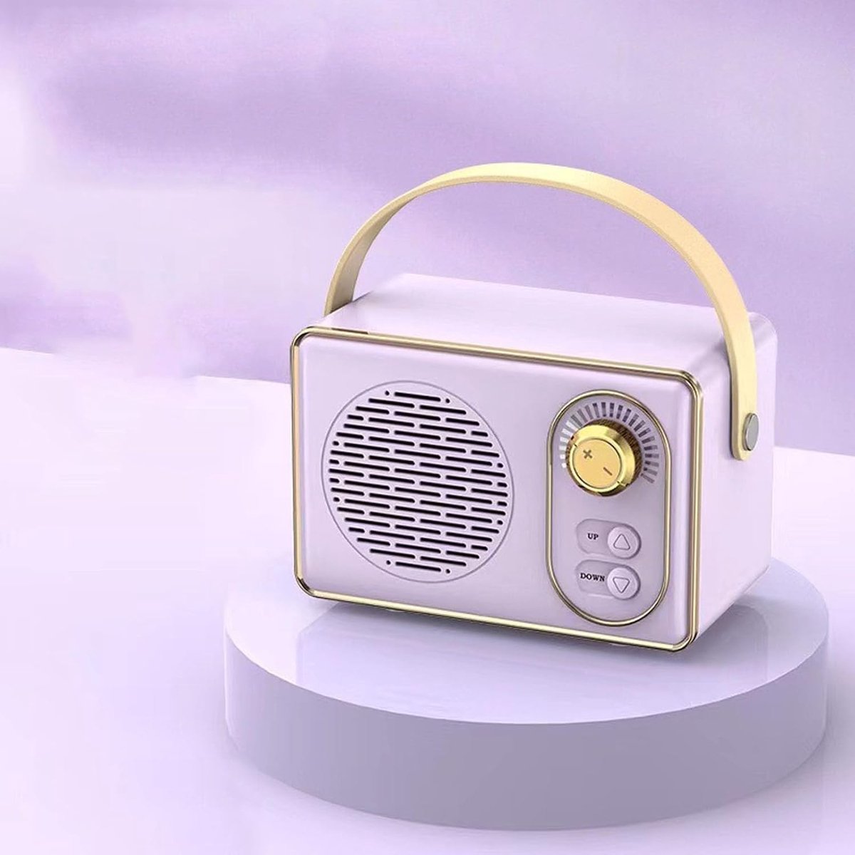 Retro Bluetooth speaker paars