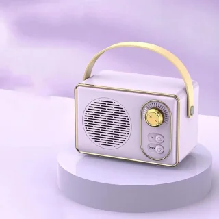 Retro Bluetooth speaker paars