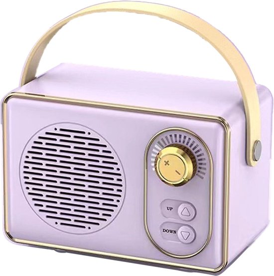 Retro Bluetooth speaker paars